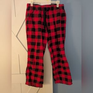 Old Navy Red and Black Plaid Pajama Bottoms